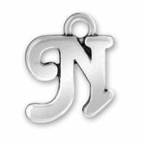 LETTER N Sterling Silver Charm - CLEARANCE