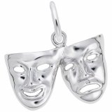 COMEDY & TRAGEDY MASKS- Rembrandt Charms