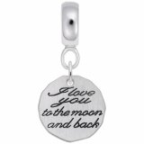 I LOVE YOU TO THE MOON AND BACK CHARMDROPS SET - Rembrandt Charms