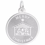MERRY CHRISTMAS NATIVITY DISC - Rembrandt Charms