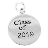 CLASS of 2019 - GRADUATION CAP Sterling Silver Charm