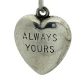 Always Yours 'Lafeze' Chased "Puffy Heart" - Vintage Sterling Silver Charm