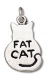 FAT CAT Sterling Silver Charm