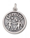 GEMINI ~ INTELLIGENT (May 21 - June 20) Sterling Silver Charm