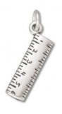 RULER Sterling Silver Charm