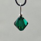 Emerald Birthstone Crystal Dangle - May