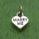 MARRY ME HEART Sterling Silver Charm - DISCONTINUED