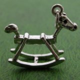 BABY'S ROCKING HORSE Sterling Silver Charm