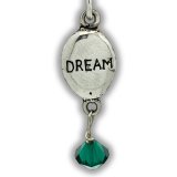 DREAM STONE with CRYSTAL Sterling Silver Charm - DISCONTINUED
