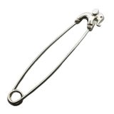 Elephant Safety Pin - Sterling Silver