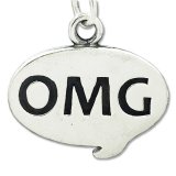 OMG Sterling Silver Charm