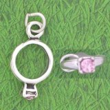 Birthstone Ring ~ June ~ Light Pink