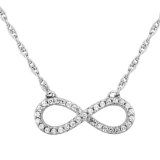 INFINITY with CZ Sterling Silver Necklace