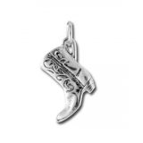 LADIES COWBOY BOOT Sterling Silver Charm