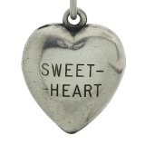 Sweet-Heart 'Max Joe' Chased "Puffy Heart" - Vintage Sterling Silver Charm