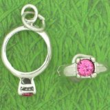 Birthstone Ring ~ October ~ Pink