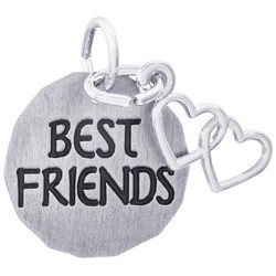 BEST FRIENDS TAG W/HEART - Rembrandt Charms