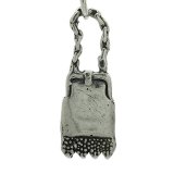 VICTORIAN FRINGE PURSE Sterling Silver Charm