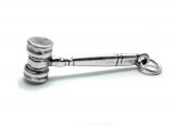 JUDGE'S GAVEL Sterling Silver Charm