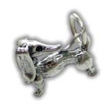 DACHSHUND Sterling Silver Charm - CLEARANCE