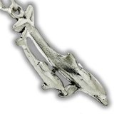 MOTHER and BABY DOLPHIN Sterling Silver Charm