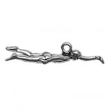 MALE SWIMMER Sterling Silver Charm