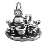 TEA TIME Sterling Silver Charm