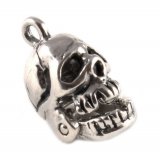 HALLOWEEN SKULL Movable Sterling Silver Charm