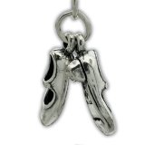 TAP DANCING SHOES Sterling Silver Charms