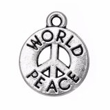 WORLD PEACE Sterling Silver Charm - DISCONTINUED