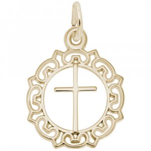 CROSS with ORNATE BORDER - Rembrandt Charms