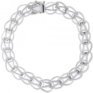 OVAL FANCY LINK CLASSIC CHARM BRACELET - 7 IN. - Rembrandt