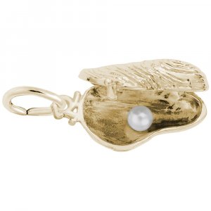 Oyster Gold Charm