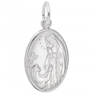 OUR LADY OF LOURDES OVAL DISC - Rembrandt Charms