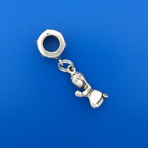 Ring Bail for European Style Charm Bracelets - Style 4 - Sterling Silver
