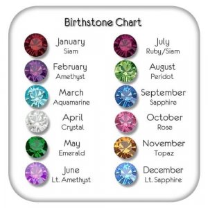 Ruby Birthstone Crystal Dangle - July
