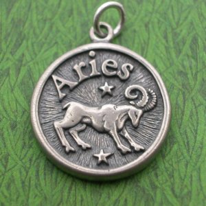 ARIES - COURAGEOUS (Mar 21- Apr 19) Sterling Silver Charm