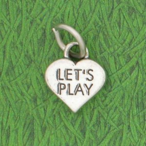 LET'S PLAY HEART Sterling Silver Charm - DISCONTINUED