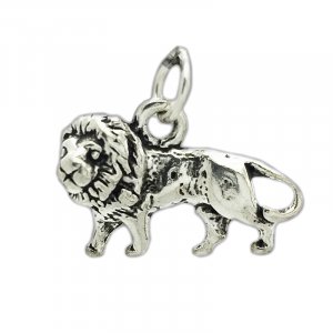 LION Sterling Silver Charm