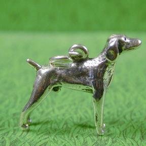 POINTER Sterling Silver Charm