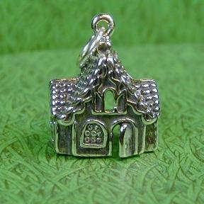 GINGERBREAD HOUSE Sterling Silver Charm
