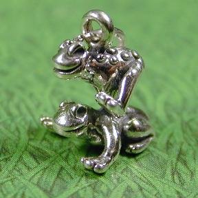 LEAP FROG Sterling Silver Charm