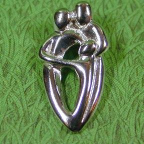 PARENTS with ONE CHILD Sterling Silver Charm