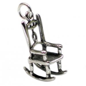 ROCKING CHAIR Sterling Silver Charm