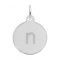 PETITE INITIAL DISC - LOWER CASE N - Rembrandt Charms