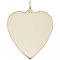 Large Classic Heart Gold Charm