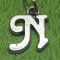 LETTER N Sterling Silver Charm - CLEARANCE