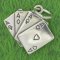 FOUR ACES Sterling Silver Charm