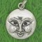 MOON FACE Sterling Silver Charm