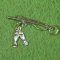 FISHING POLE with FISH Sterling Silver Charm